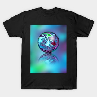 Purple and turquoise digital ball T-Shirt